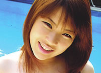 日向ひかる スク水にドピュッ!