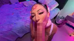 Inked Latina Selina Garcia Surprises Brian And Wrecks His Rave Room! RaveBunnys